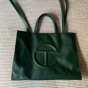 Dark Olive Med Telfar Shopping Bag